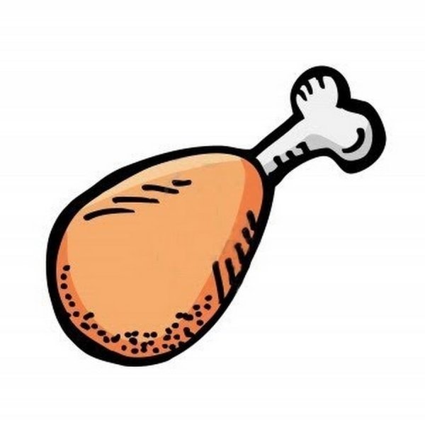 Куриная ножка нарисованная