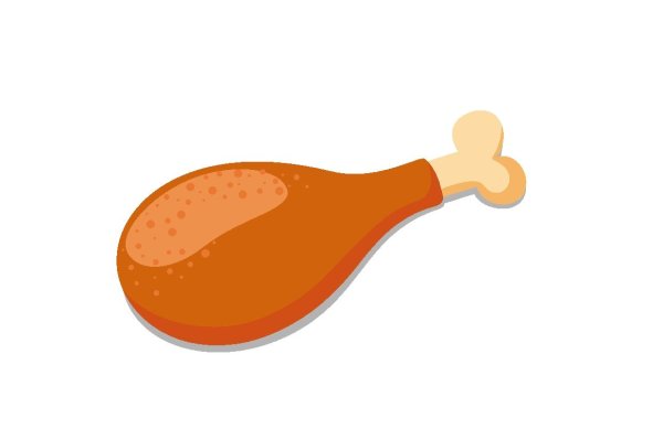 Куриная ножка мультяшная