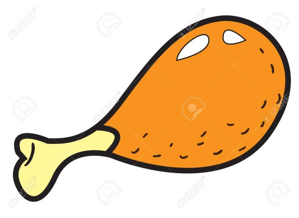 Куриная ножка нарисованная