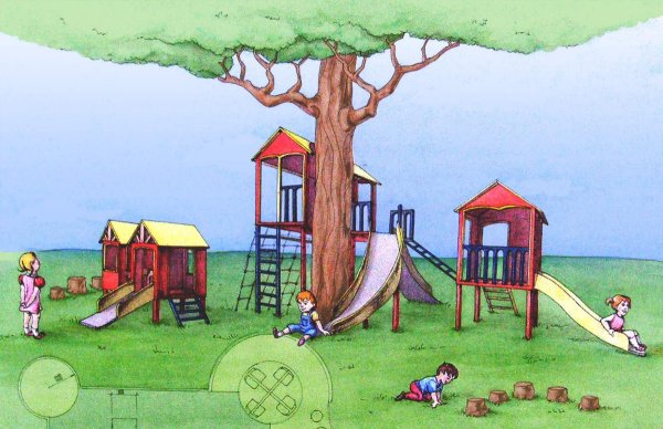 Дети во дворе