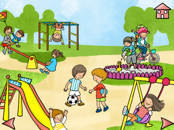 Детские площадки иллюстрация