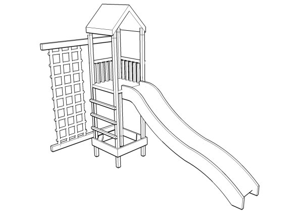 Детская площадка иллюстрация