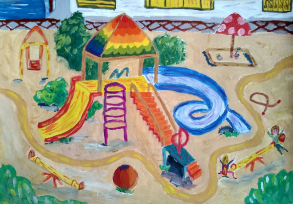 Раскраска парк