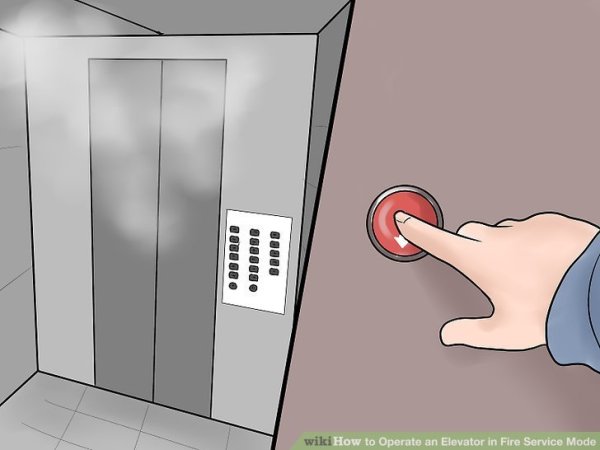 Кнопка вызова диспетчера в лифте