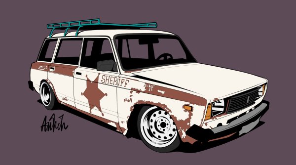 Наклейки на авто Жига