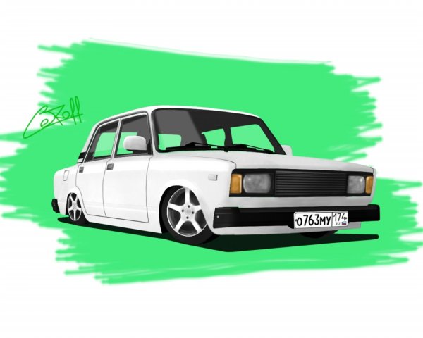 ВАЗ 2107 Боевая классика арт