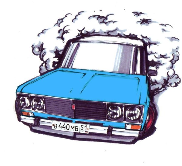 Боевая классика ВАЗ 2107 наклейка