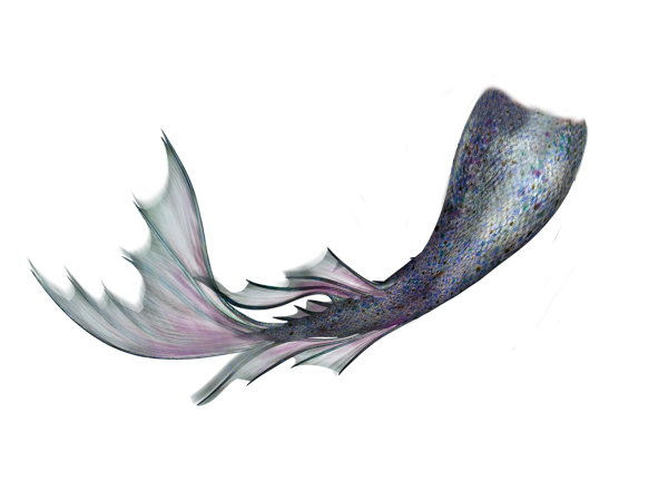 Русалка с белым хвостом