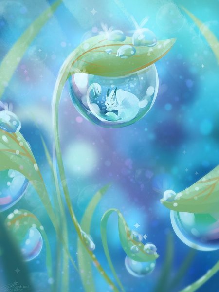 Капля росы арт