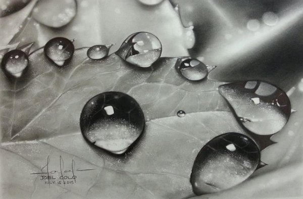 Капли на бумаге