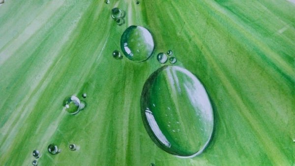 Рисование капли воды