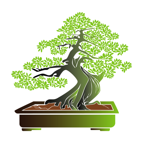 Дерево Банзай в векторе