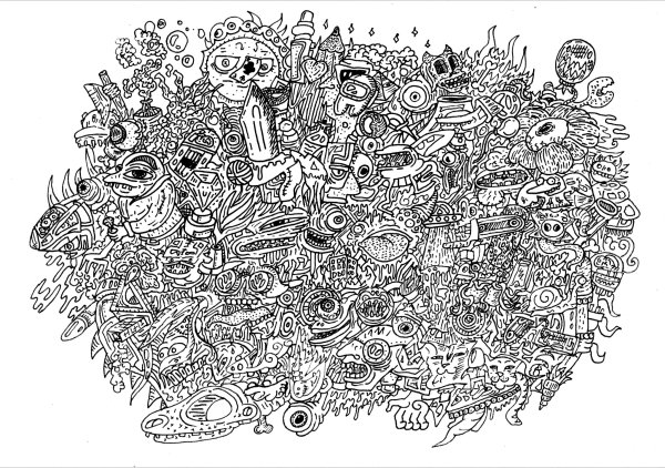 Дудлинг монстры