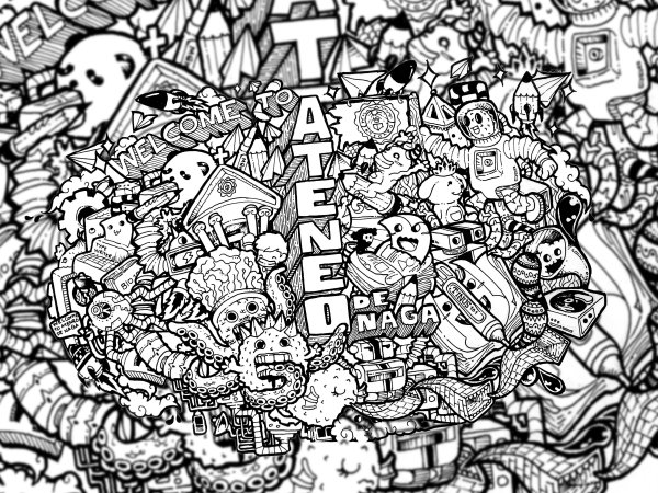 Дудл стиль в иллюстрации