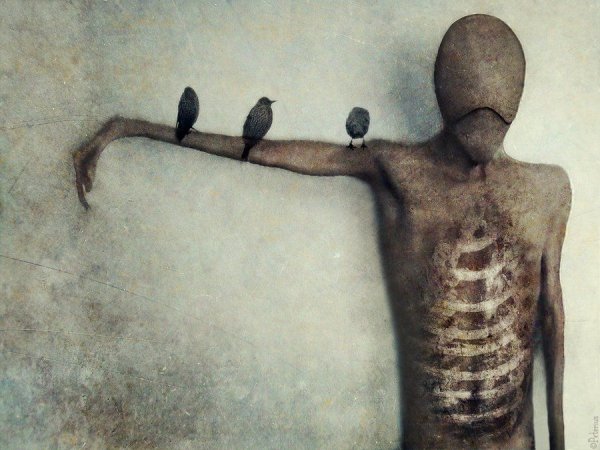 Человек в пустоте