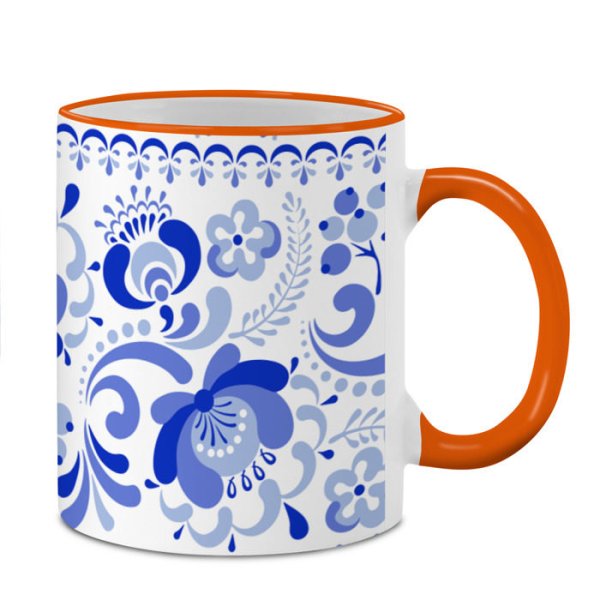 Кружка Гжель рисунок детский