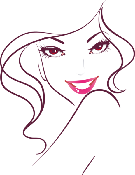 Очертания женского лица