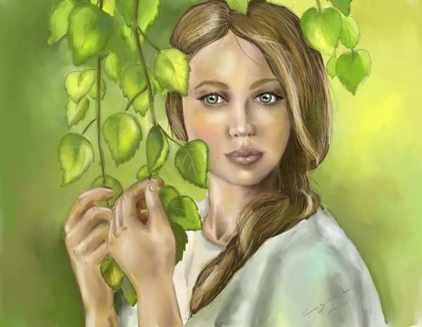 Девушка рисунок
