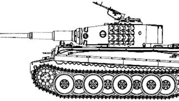 Танк тигр раскраска