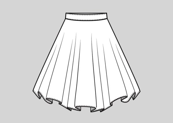 Юбка вектор