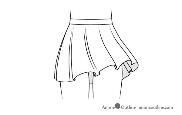 Рисование юбки