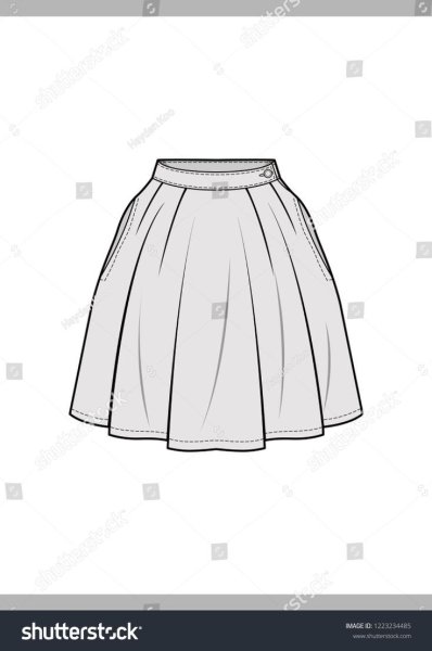 Юбка карандашом для срисовки