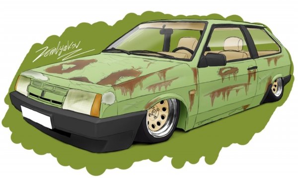 ВАЗ 2108 рисунок