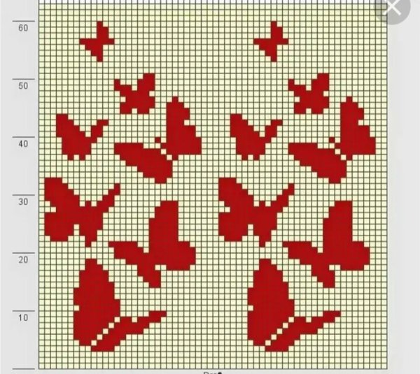 Жаккардовые узоры интарсия