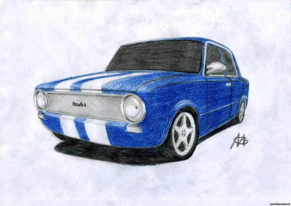 Рисунки русских машин