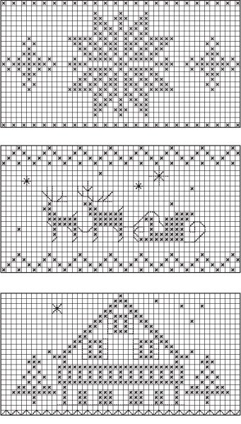 Новогодние жаккардовые узоры спицами со схемами и описанием