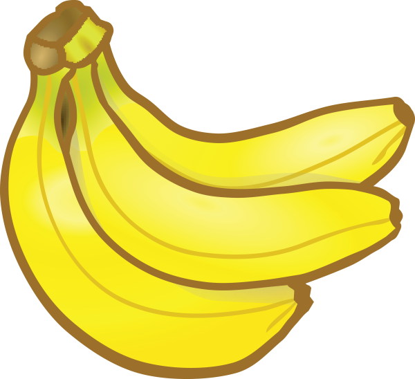 Банан на прозрачном фоне