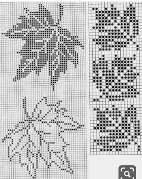 Филейные узоры схемы