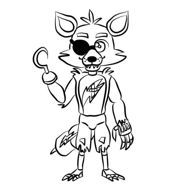 Раскраски пять ночей с Фредди Фокси