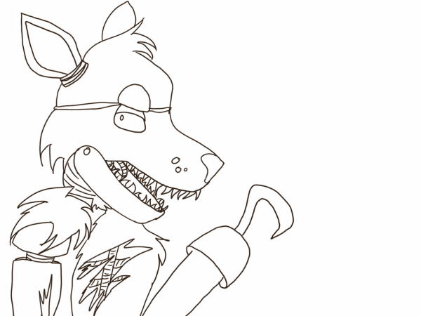 Раскраска 5 ночей с Фредди Фокси