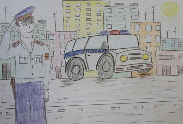 Полиция рисунок