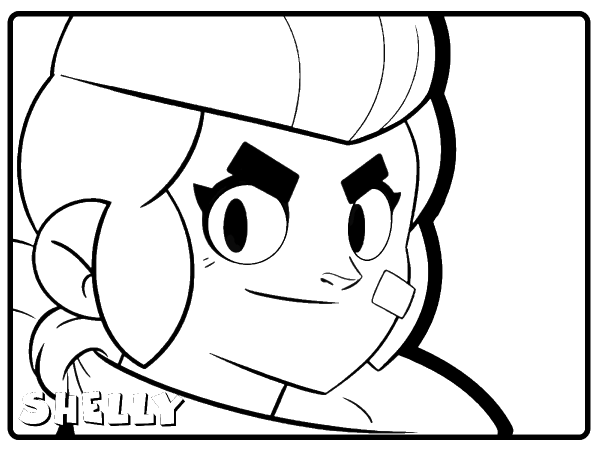 Шелли из Браво старс раскраска