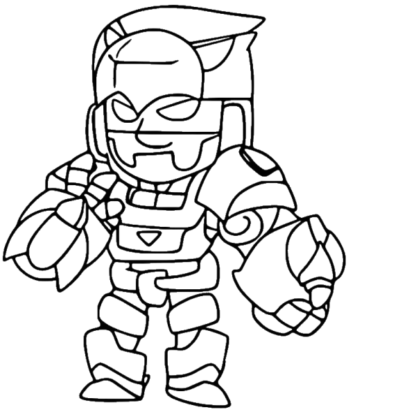 БРАВЛ старс раскраска бо