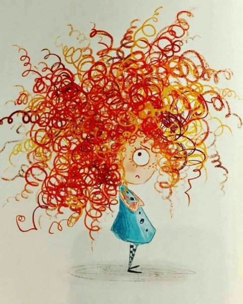 Мультяшные кучерявые девочки