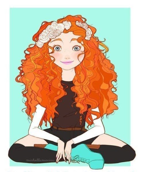 Мультяшные кудрявые девочки