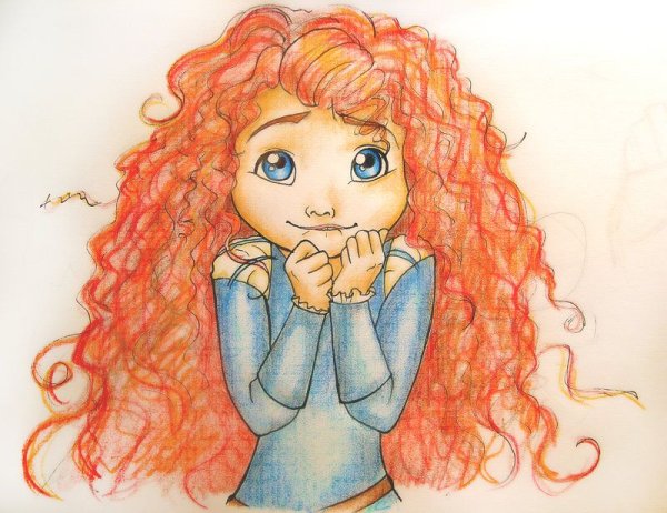 Мультяшные кудрявые девочки