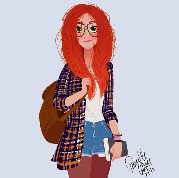 Мультяшные рыжие девушки