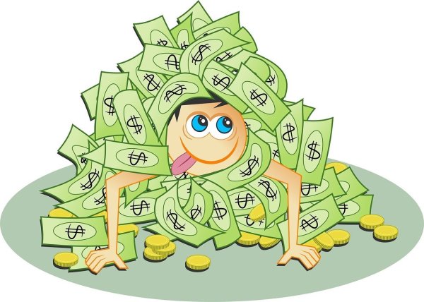 Мультяшка с деньгами