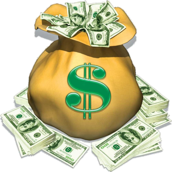 Девушка с деньгами арт