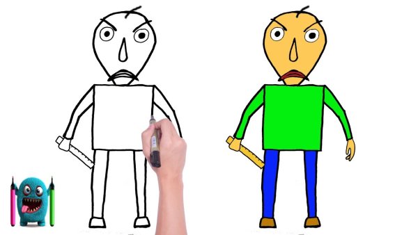 БАЛДИ раскраска