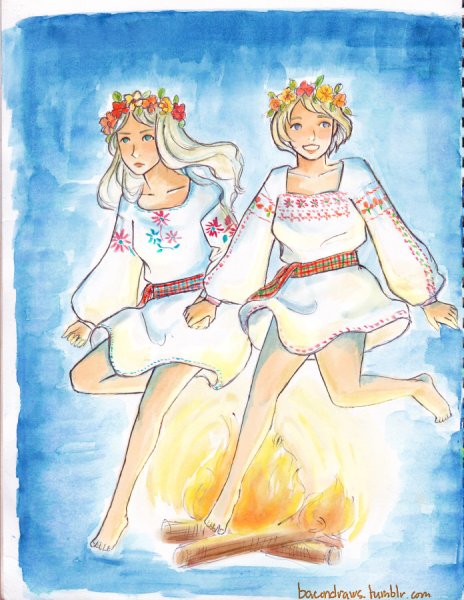 Иван Купала рисунок