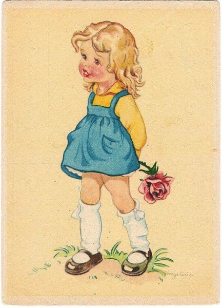 Старые открытки с изображением детей