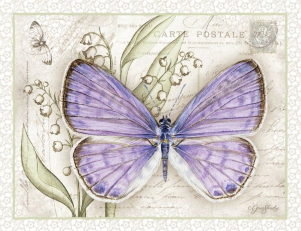 Винтажная бабочка