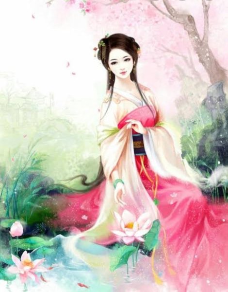 Китай девушки Ханьфу живопись