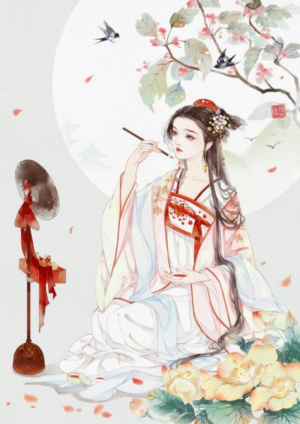 Современная китаянка арт