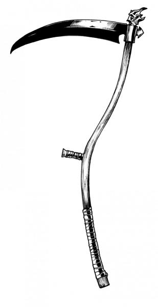 Коса для срисовки оружия